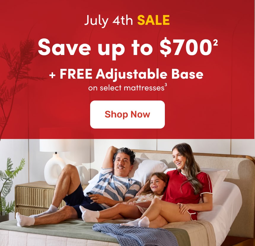 Memorial Day Sale: Save up to $700 + FREE adjustable base³ on select mattresses.